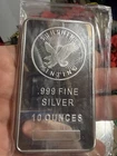 Sunshine Minting .999 Fine Silver 10 oz Bar Eagle Design, New Sealed