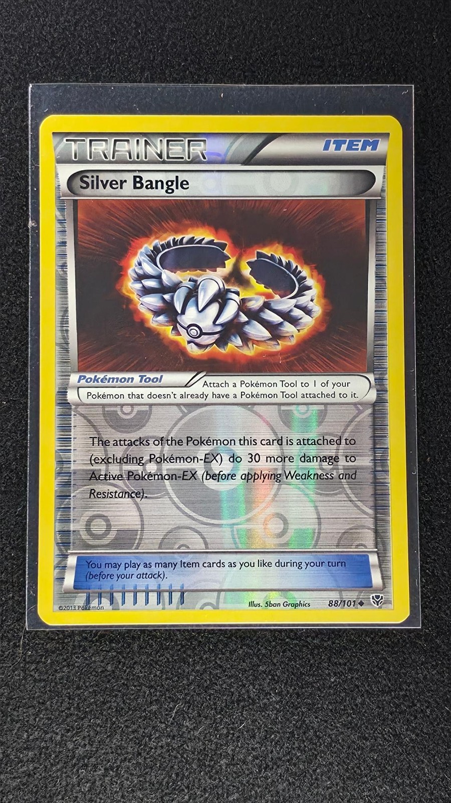 SILVER BANGLE | 88/101 | REVERSE HOLO UC NM/M | PLASMA BLAST