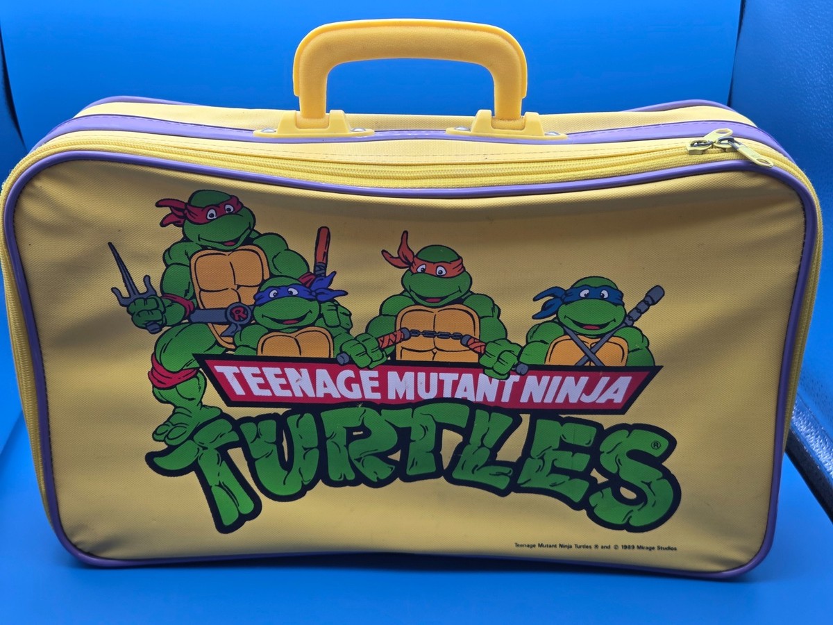 Vintage 1989 TMNT Teenage Mutant Ninja Turtle Suitcase / Carry
