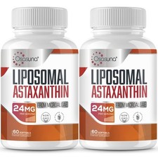 Astaxanthin Supplement 24MG, Maximum Absorption, Antioxidant, 120 Softgels