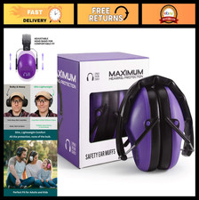34dB NRR Hearing Protection Ear Muffs   Compact Design for Loud Events  Sensory