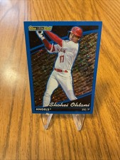 Shohei Ohtani 2022 Topps Update Black Gold Blue Parallel SP Short Print #BG-1