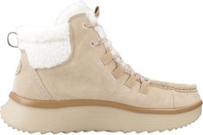 HEY DUDE Wendy Peak Apres Suede Cozy Boots Tan Womens Size 9 NEW