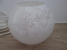 Ikea KNUBBIG Lampe Tischlampe Tischleuchte Kugel Glas weiß 12 cm Leuchtmittel