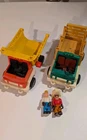 1979 fisher price lot vintage Dump Truck Farmer Truck