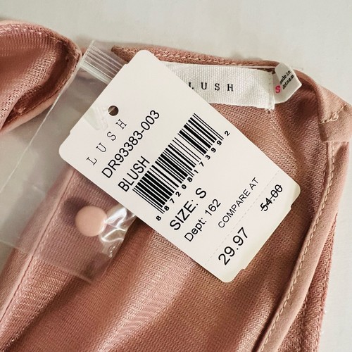 Abito smanicato Lush dettaglio reticolo taglia S small nuovo con etichetta blush - Foto 4 di 7