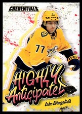 2023-24 Upper Deck Credentials Highly Anticipated Luke Evangelista Nashville