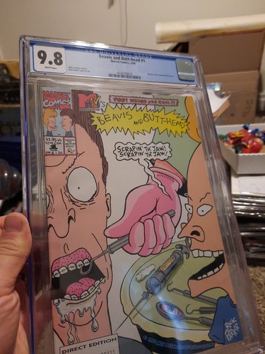 Beavis And Butthead 1 Cgc 9.8 Marvel 1994 MTV Cartoon Movie TV Show White Pgs NM - Picture 5 of 8