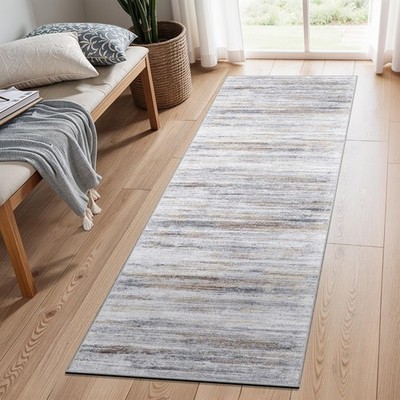 2x5 Washable Runner Rug for Family: Easy-to-Clean Runners for Hallway Entrywa...