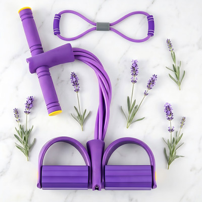 Resistance Bands 6-Tube Pedal Exercise Bands for Women Home Gym Full Body Yoga