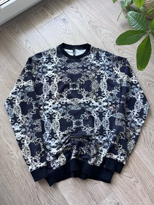 Men's VERSUS VERSACE Baroque Patterned Sweatshirt Pullover RARE Size S