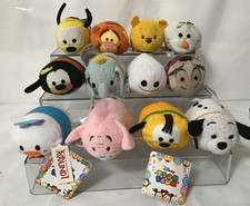 Disney Tsum Tsum 3.5" stackable plushes, Pluto,winnie, donald duck, dumbo,,,X12