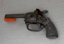 Vintage Diecast Nonfunctional broken barrel Jax Toy Cap Gun for repair or parts