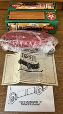 1934 Texaco Diamond T Tanker Doodle Bug 1/34 Diecast Metal Coin Bank 1994 NIB