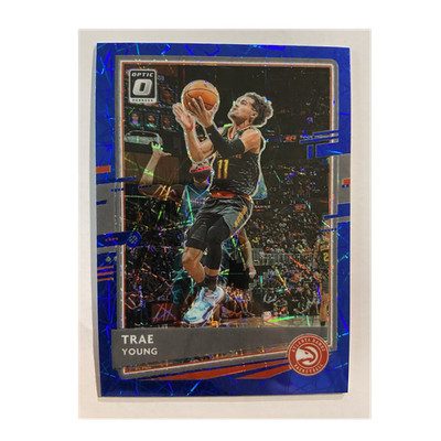 Panini 2020-21 Donruss Optic Trae Young Atlanta Hawks Blue Velocity Prizm #2