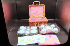 Alex Pretend  Play Tea Time Basket Kids Tea Set Pre-Owned