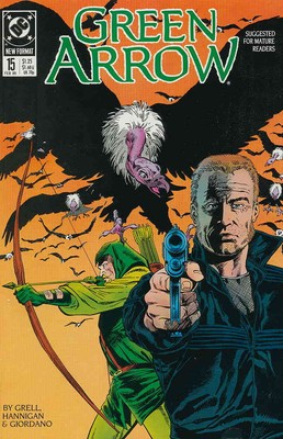 Green Arrow #15 VF; DC | Mike Grell Vulture Cover - we combine shipping