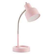 LED Desk Lamp with USB Charging Ports, AC Power Outlet, Catch-All Tray,