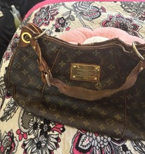 Louis Vuitton Monogram Shoulder Bag Brown Gol...