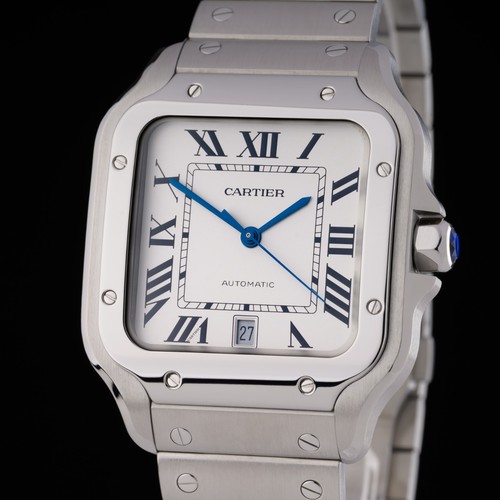 Cartier Santos Large WSSA0018 White 40mm Automatic Men's Watch...