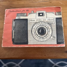 Vintage Kodak Pony 135 Camera Manual