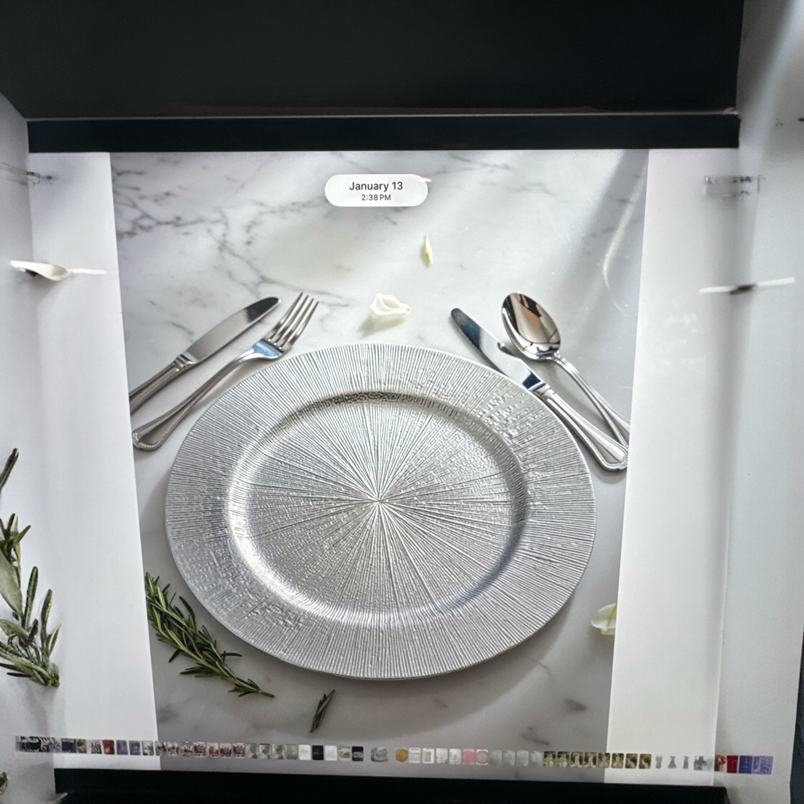 Set of 24 Modern Silver Textured Charger Plates Elegant Plastic Decor, 13” NEW