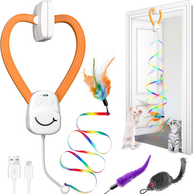 Interactive Cat Toys for Indoor Cats,Automatic Hanging Electric Cat Teaser,Usb-R