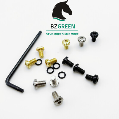 #ad 1911 Grips Screws 4 Stainless Steel Screws 4 O Rings Torx Gold Silver Black $11.99