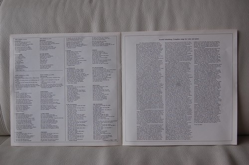 GLENN GOULD ARNOLD SCHOENBERG Songs for Voice and Piano NM ORIGINAL CBS ED1 2 LP - Imagen 6 de 6