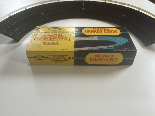 Modelo Aurora Motoring Monza Banqueado Curva 45"" Esquina #1467 Caja Original Rieles ++ - Imagen 3 de 11
