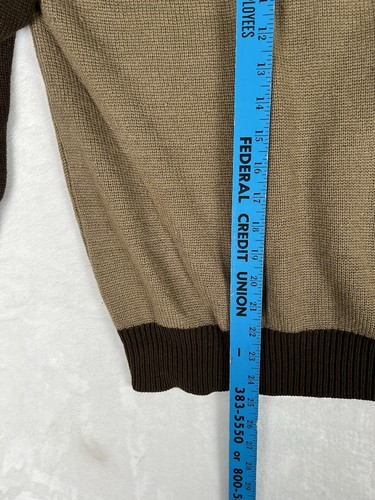 Vintage Sideout Full Zip Fleece Knit Sweater Size XL Brown Y2K Surf Grunge - Picture 4 of 8