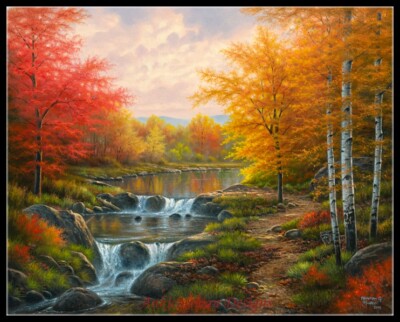 Autumn Glory - Counted Cross Stitch Patterns - Color & BW Symbols