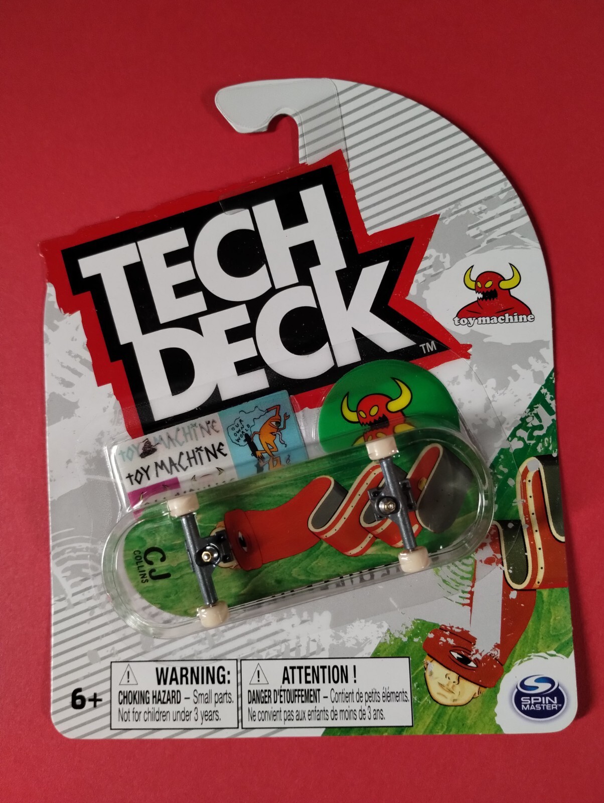 Tech Deck - Toy Machine CJ Collins Ultra Rare Fingerboard Sk
