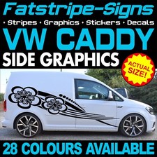 to fit VOLKSWAGEN CADDY GRAPHICS STICKERS STRIPES DECALS DAY VAN HIGHLINE R LINE