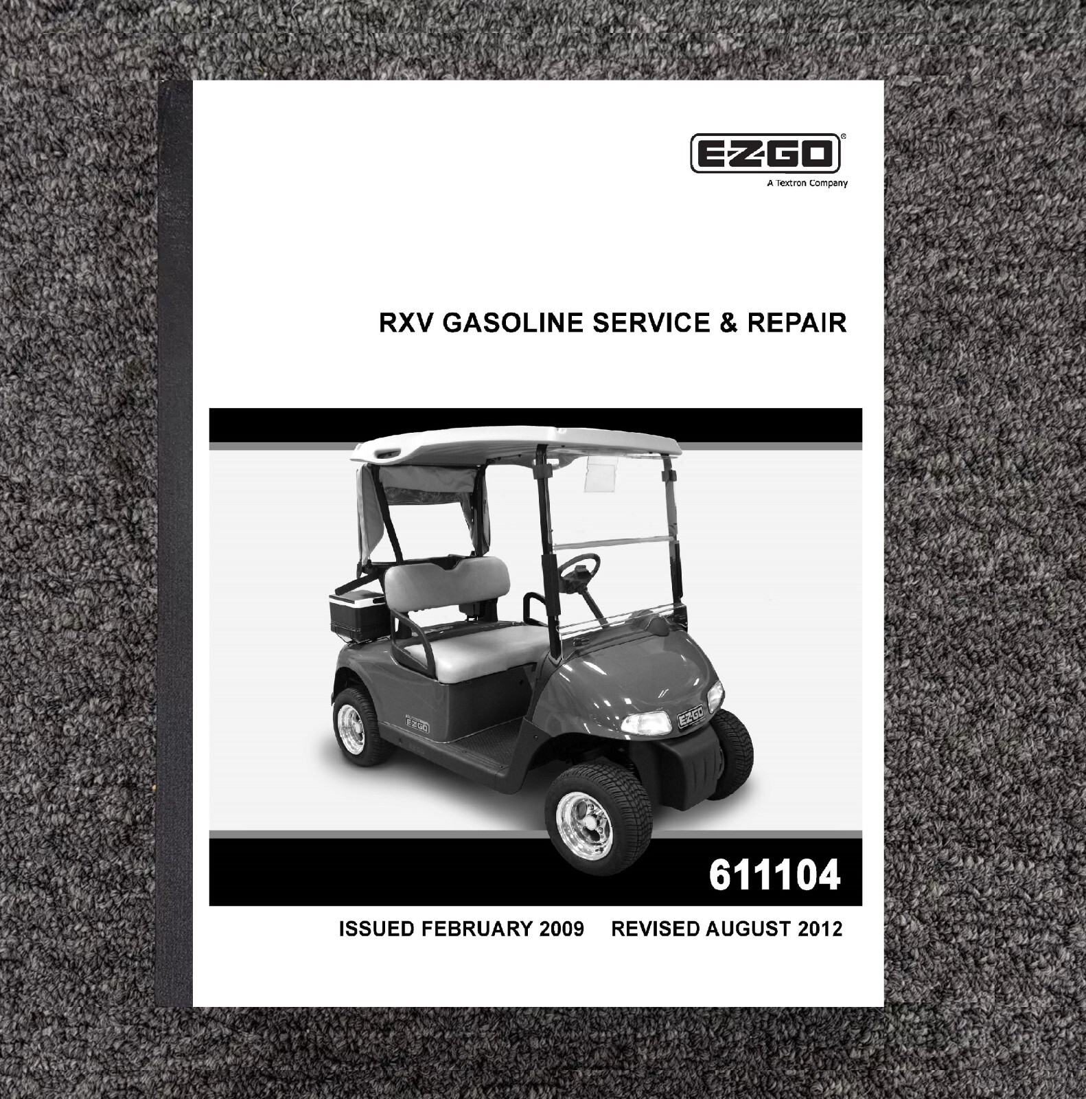 2009 - 2012 Gas Golf Cart Workshop Manual Fits EZGO RXV Free