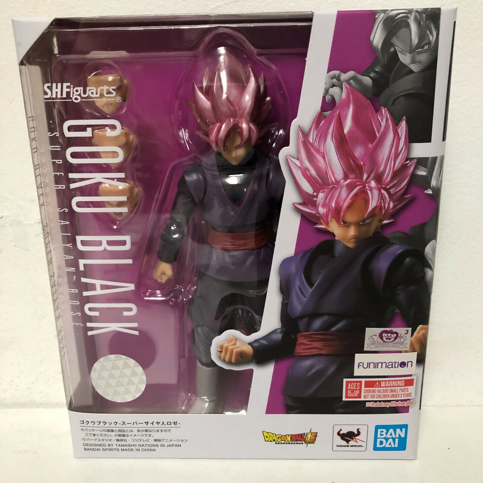 Bandai Tamashii Nations Dragon Ball Super S.H. Figuarts Goku Black Action  Figure 