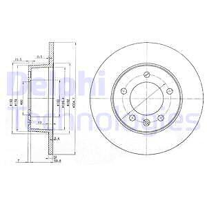 BD-6811 BRP Bremsscheibe für NISSAN,OPEL,RENAULT,VAUXHALL