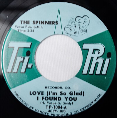 Spinners Doo Wop Soul 45 Love (I'm So Glad) I Found You bw Sudbuster on Tri-Phi