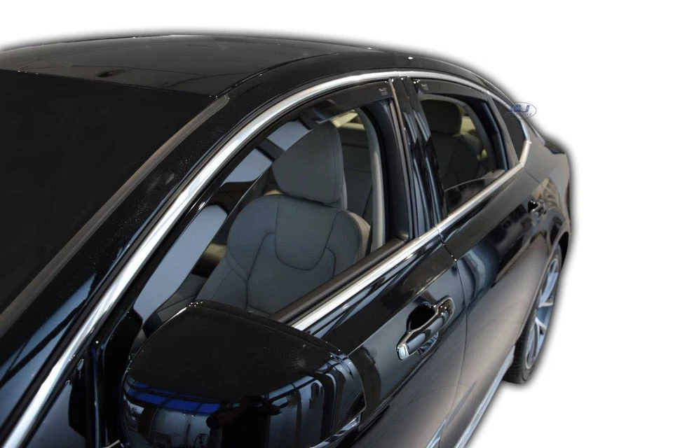 Juego de 4 piezas de deflectores de viento para Volvo S90 2016-up tintados Heko - Imagen 2 de 4