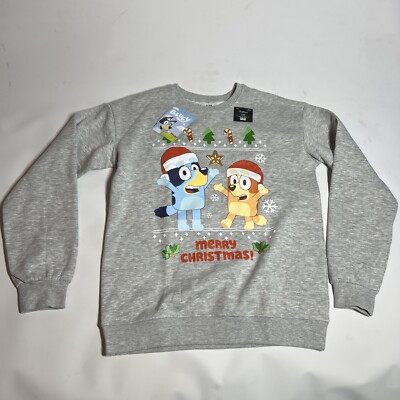 Christmas Sweatshirt Bluey X-Large New With Tags BBC Studios Ugly Sweater