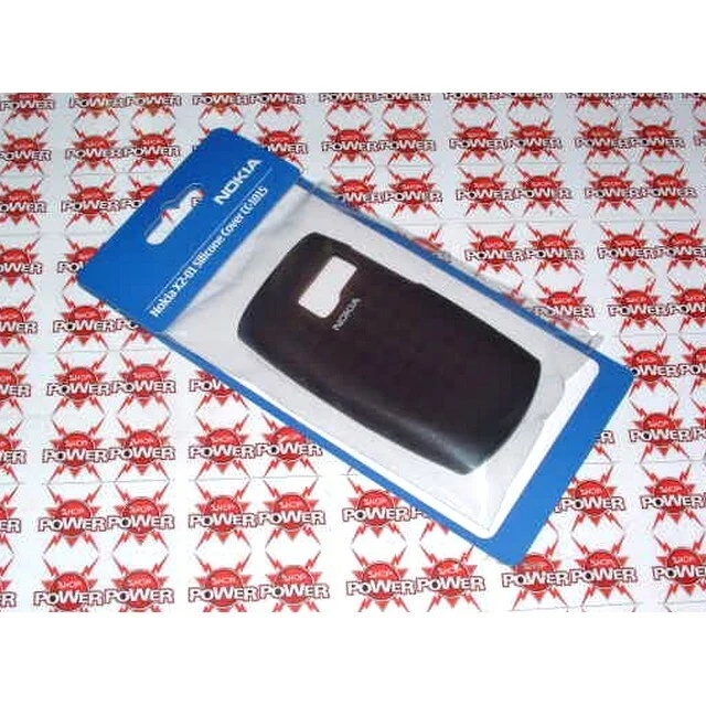 NOKIA CUSTODIA BACK COVER SILICONE CASE ORIGINALE CC-1015 PER X2-01 NERA BLACK - Immagine 4 di 4
