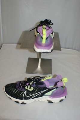Nike React Vision Gravity Dimsix‎ Shoes Mens 11 Black Purple Sneaker CD4373-002 Nike React Vision Black Gravity Purple Volt CD4373-002  main image 4