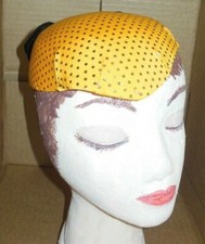 lot of one dozen custom teardrop hats flag gold sequin black velvet backbow ch/A