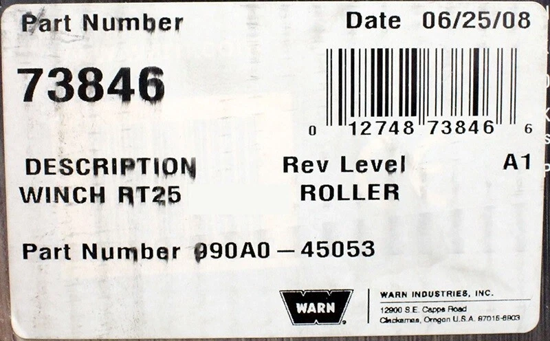 Número de pieza del cabrestante Warn - 73846 para Suzuki Foto 2 de 2