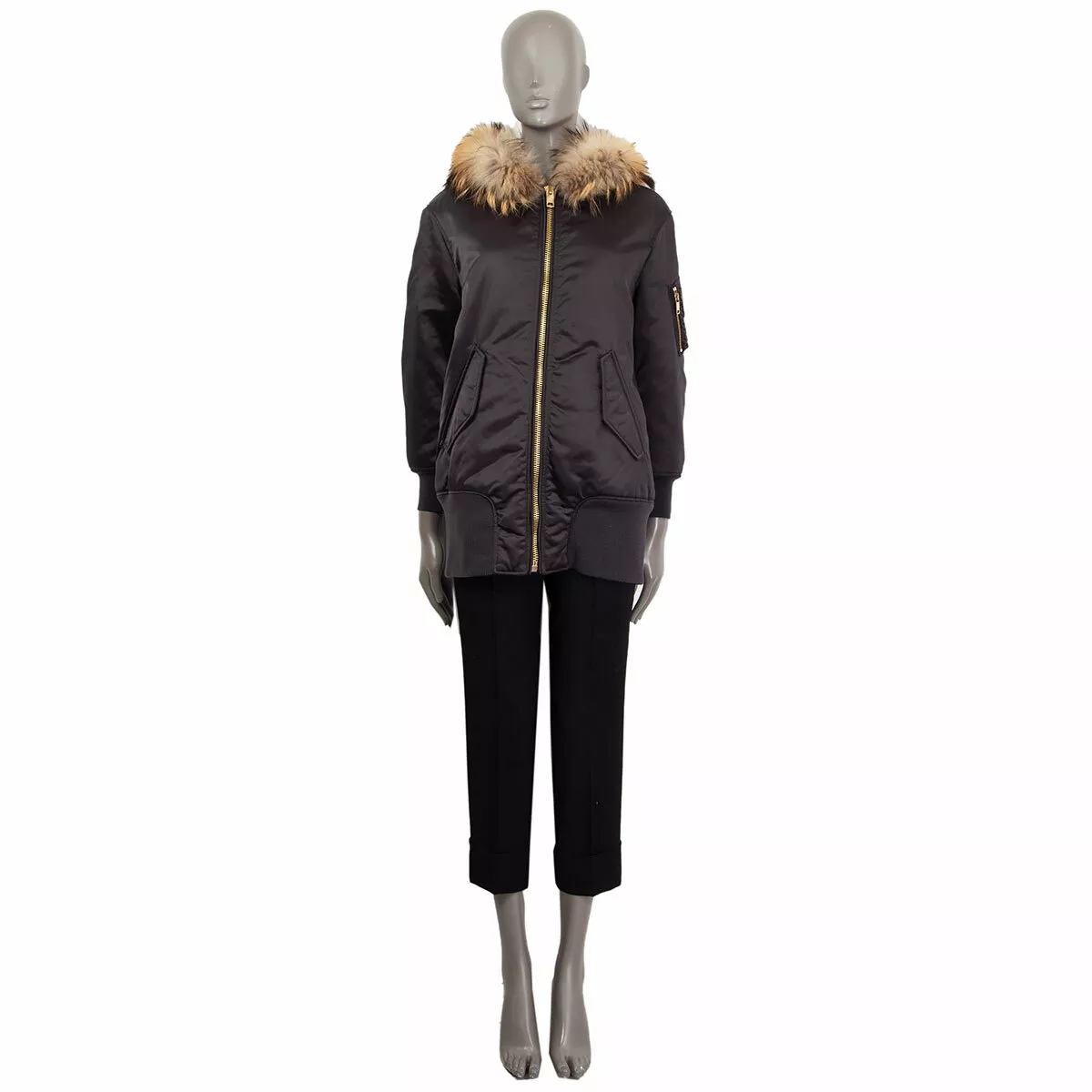 Burberry satin hotsell bomber jacket
