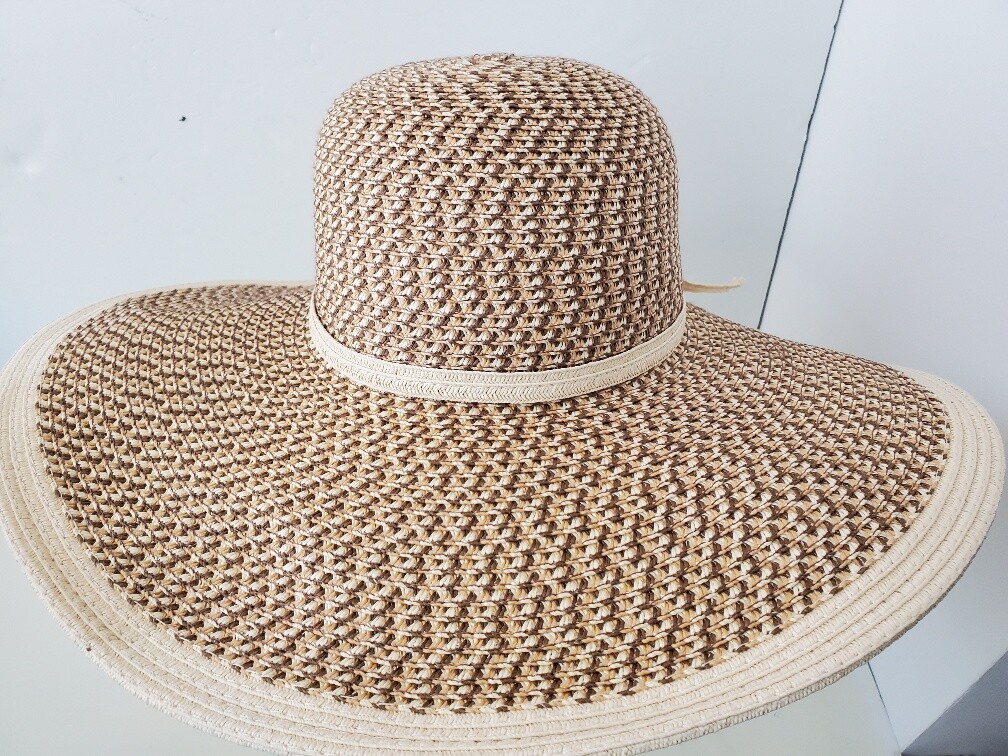 Womens Straw Sun Hat Wide 5 display picture 3
