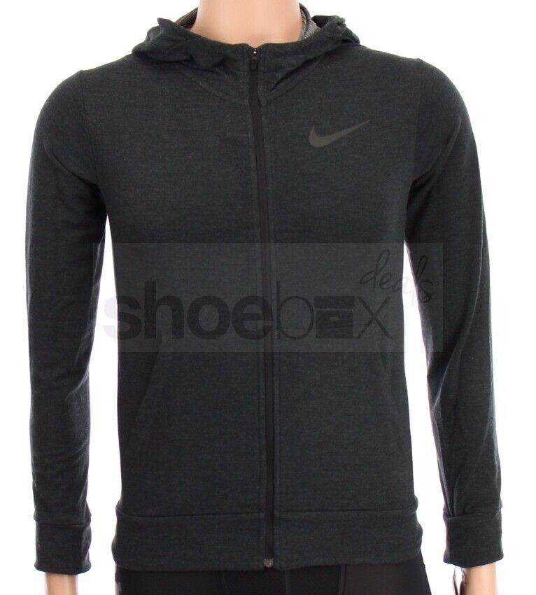 Nike Boy's Large Dark Grey Full Zipper Lightweight Training Hood