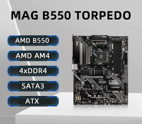 MSI MAG B550 TORPEDO Support Ryzen 5 5600 5600G R7 5700X 5800X3D CPU Motherboard