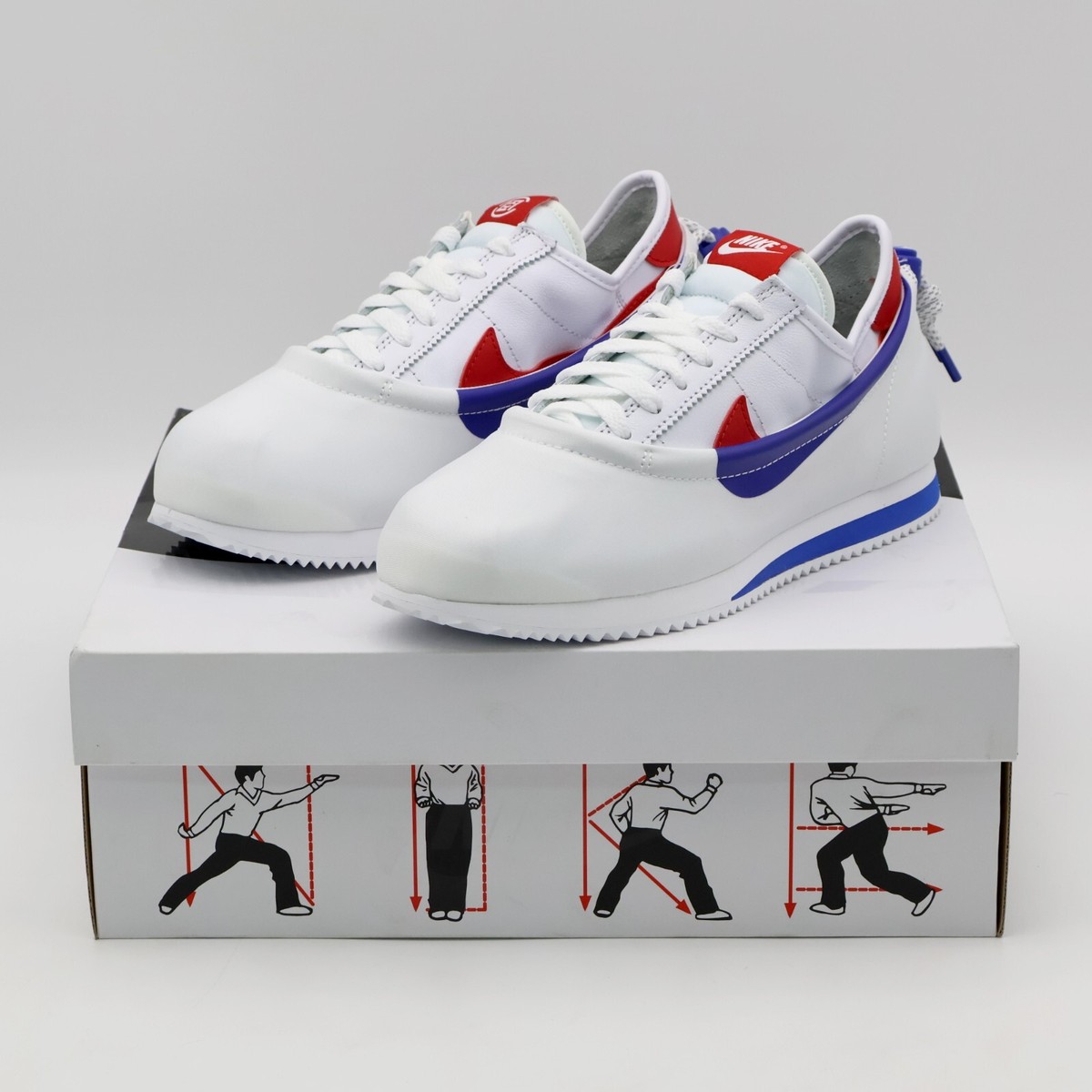 NIKEクロット/コルテッツ DZ3239-100新品未使用24.0 DZ3239-100 CLOT Nike Cortez White and Game Royal Versity Red