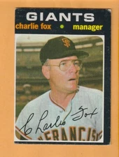 Charlie Fox San Francisco Giants 1971 Topps #517